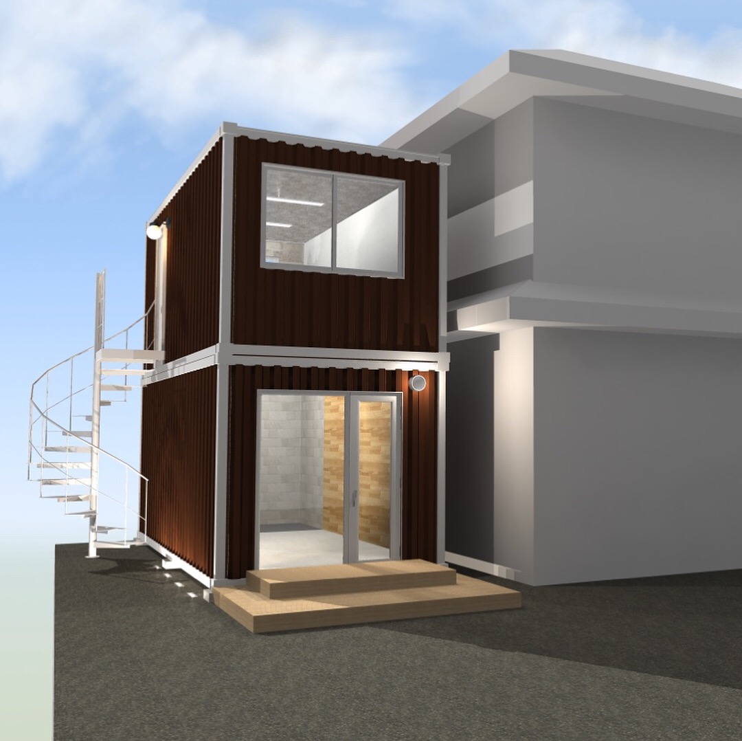 コンテナは2階建ても可能です コンテナハウスデザイナー Est社長のブログ