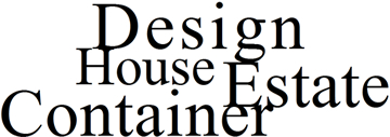 画像テキスト:Design House Estate Container